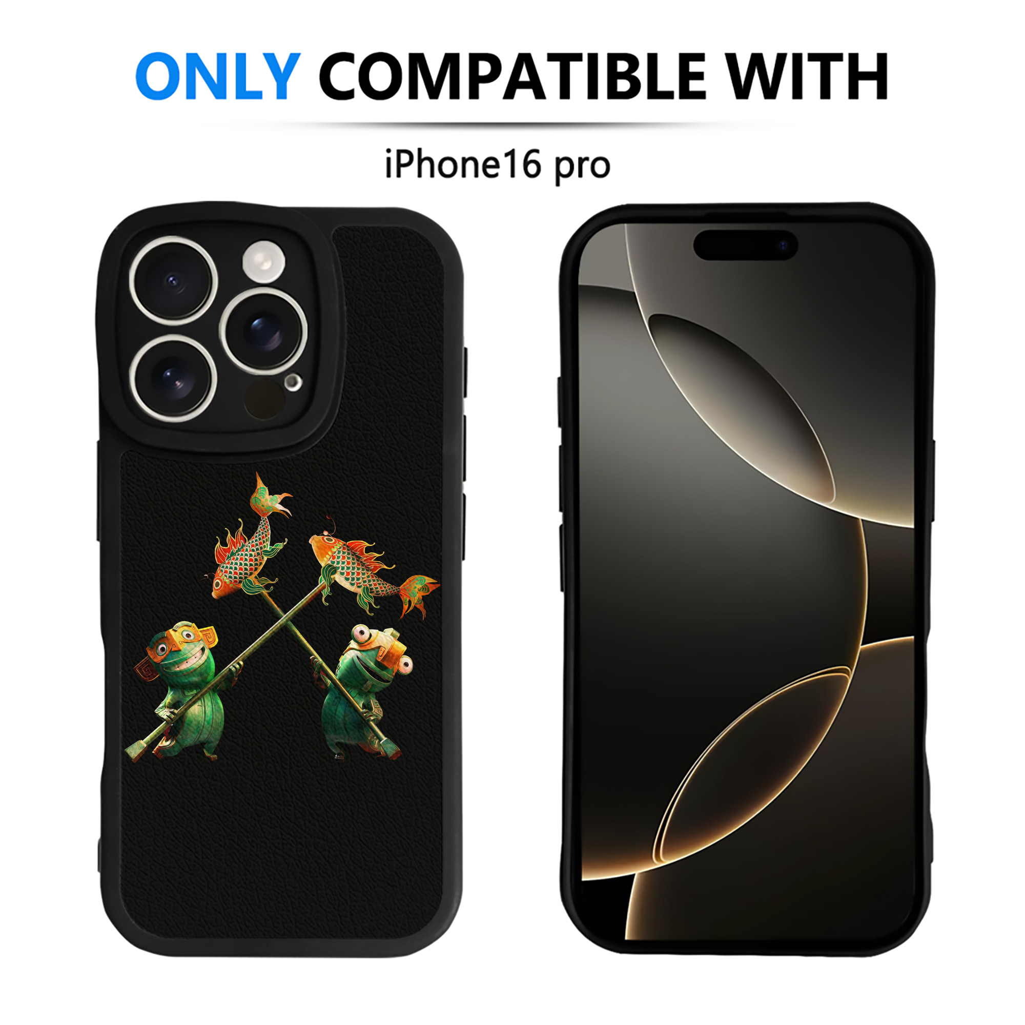 （画像用） Ne Zha 2 ナタ 魔童の大暴れ 【iPhone 16シリーズ対応】シリコンスマホケース（レザー調） 材質：シリコン